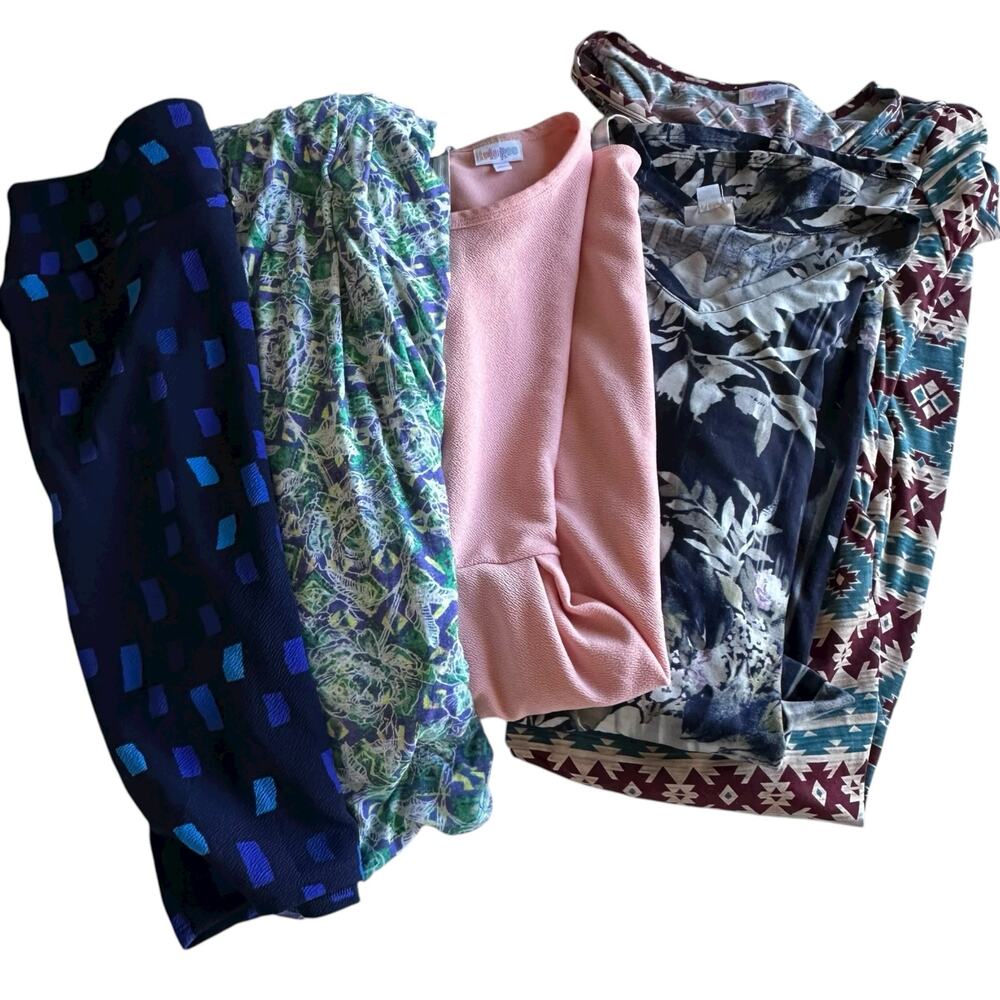 LulaRoe Bundle Women Size XL Dresses Skirt Kimono